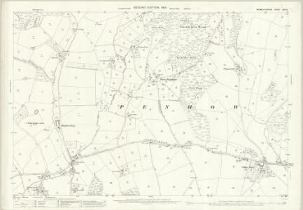 Monmouthshire XXIX.8 (includes: Cemais; Llanfaches; Llanfarthin; Pen Hw) - 25 Inch Map