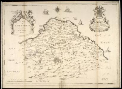 A map of East Lothian / survey'd by J. Adair.