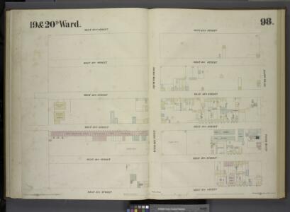 [Plate 98: Map bounded by West 42nd Street, Tenth Avenue, West 37th Street, Eleventh Avenue.]