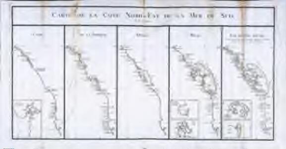 Carte de la coste nord-est de la mer du Sud
