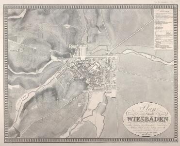 Plan der Stadt Wiesbaden