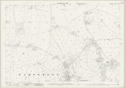 Cheshire XLVIII.1 (includes: Rushton; Tarporley; Utkinton) - 25 Inch Map