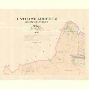 Unter Willimowitz (Dolnj Willimowice) - m0541-1-001 - Kaiserpflichtexemplar der Landkarten des stabilen Katasters