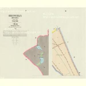 Hroschka (Hrosska) - c2363-1-001 - Kaiserpflichtexemplar der Landkarten des stabilen Katasters