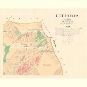 Lettonitz - m1507-1-002 - Kaiserpflichtexemplar der Landkarten des stabilen Katasters