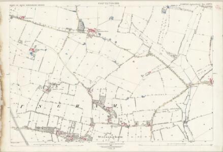 Norfolk LXXXVI.4 (includes: Bracon Ash; Wreningham) - 25 Inch Map