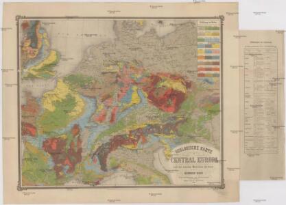 Geologische Karte von Central Europa