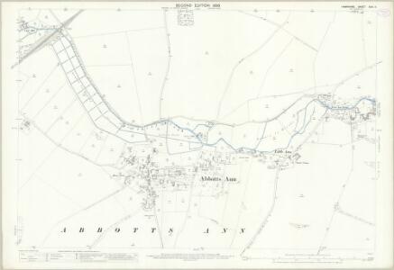 Hampshire and Isle of Wight XXIII.11 (includes: Abbots Ann; Upper Clatford) - 25 Inch Map