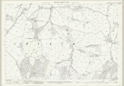 Devon LXXII.4 (includes: Hawkchurch; Marshwood) - 25 Inch Map