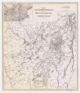 Map of the New York wilderness : to accompany Wallace's Descriptive guide to the Adirondacks