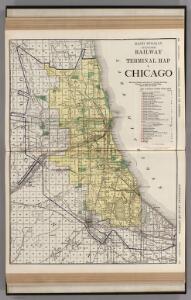 Railway Terminal Map of Chicago.