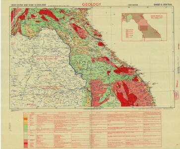 Indo-China and Siam 1:1,000,000, Geology (Sheet 2 - Central)