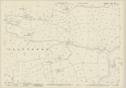 Denbighshire XXII.10 (includes: Allington; Farndon) - 25 Inch Map