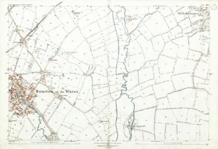 Gloucestershire XXIX.9 (includes: Bourton on the Water; Little Rissington; Lower Slaughter; Wick Rissington) - 25 Inch Map