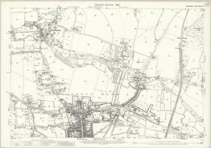 Berkshire XXXV.13 (includes: Cold Ash; Greenham; Newbury; Shaw Cum Donnington; Speen) - 25 Inch Map