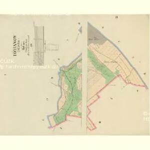 Džbanow - c1642-1-001 - Kaiserpflichtexemplar der Landkarten des stabilen Katasters