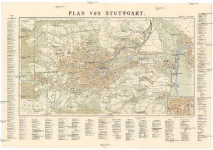 Plan von Stuttgart