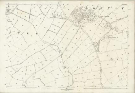 Northamptonshire XXX.15 (includes: Great Creaton; Hollowell; Spratton) - 25 Inch Map