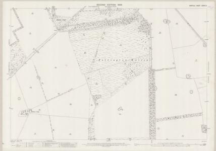 Norfolk LXXXIII.8 (includes: Hilborough; Little Cressingham; Stanford; Tottington) - 25 Inch Map
