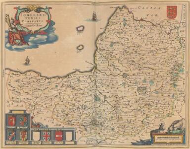 Somersettensis Comitatus. Somerset shire. [Karte], in: Theatrum orbis terrarum, sive, Atlas novus, Bd. 4, S. 150.
