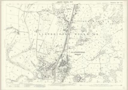 Radnorshire XXIII.9 (includes: Cefnllys Urban; Llanbadarn Fawr; Llandrindod Rural; Llandrindod Urban; Llanfihangel Helygen; Llanllyr) - 25 Inch Map