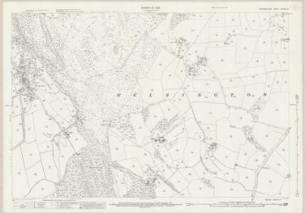 Westmorland XXXVIII.15 (includes: Helsington; Levens; Underbarrow And Bradleyfield) - 25 Inch Map