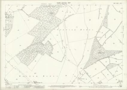 Kent LVII.2 (includes: Adisham; Aylesham; Barham; Womenswold) - 25 Inch Map