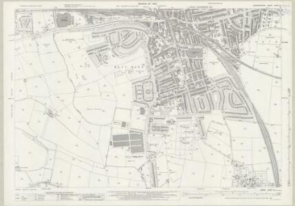 Warwickshire XXXIII.15 (includes: Leamington; Warwick; Whitnash) - 25 Inch Map