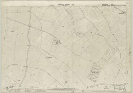 Bedfordshire I.10 (includes: Chelveston Cum Caldecott; Dean and Shelton; Hargrave; Raunds) - 25 Inch Map