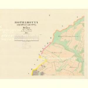 Roth Lhotta (Czerwena Lhotta) - m0385-1-002 - Kaiserpflichtexemplar der Landkarten des stabilen Katasters