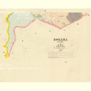 Borzitz (Bořice) - c0414-1-002 - Kaiserpflichtexemplar der Landkarten des stabilen Katasters