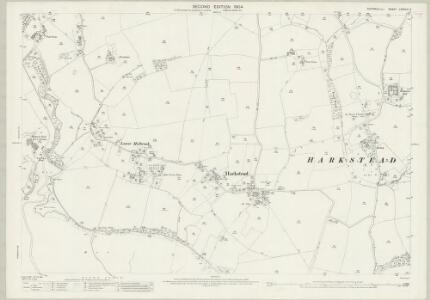 Suffolk LXXXVIII.4 (includes: Harkstead; Holbrook) - 25 Inch Map