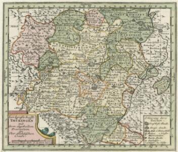 Landgrafschafft Thüringen mit ihren abgetheilten Provintzen im Ober Sächßischen Creisse