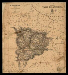 Mapa de las Valls de Andorra = Andorra / constructed by F.H. Deverell
