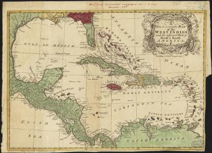 A new & accurate map of the West Indies and the adjacent parts of North & South America