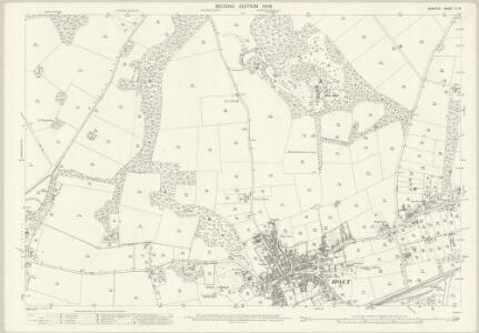 Norfolk X.13 (includes: Cley Next The Sea; Holt; Letheringsett With Glandford) - 25 Inch Map