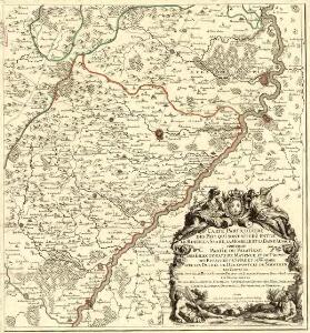 Carte Particuliere de Pays qui sont situéz entre le Rhein, la Saare, la Moselle, et la Basse Alsace