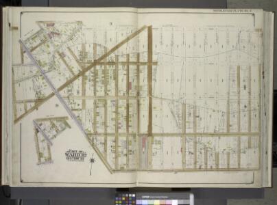 Brooklyn, Vol. 3, Double Page Plate No. 4; Part of Ward 32, Section 23; [Map bounded by Avenue K, Ralph Ave., Avenue O, Flatbush Ave.; Including Flatlands Ave., E. 37th St., Avenue E, E. 38th St., Hubbard PL., E. 40th St.]; Sub Plan; [Map bounded by A...