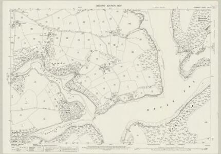 Cornwall LXV.5 (includes: Feock; Kea; Philleigh; St Michael Penkevil) - 25 Inch Map