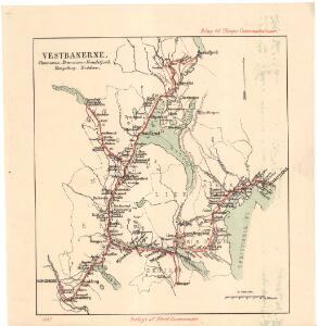 Spesielle kart 23-2: Vestbanerne, Christiania-Drammen-Randsfjord-Kongsberg