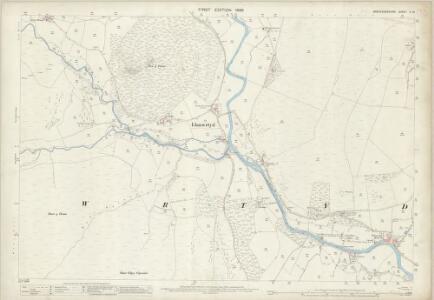 Brecknockshire X.13 (includes: Llanwrtyd Wells; Llanwrtyd Without) - 25 Inch Map
