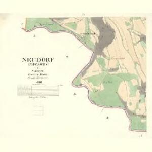 Neudorf (Nowawes) - m2055-1-004 - Kaiserpflichtexemplar der Landkarten des stabilen Katasters
