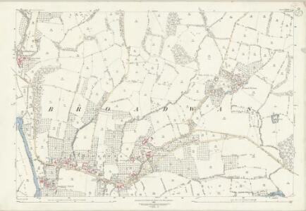 Worcestershire XXXII.4 (includes: Broadwas; Cotheridge; Doddenham; Leigh; Lulsley) - 25 Inch Map