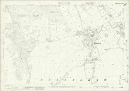 Surrey XXV.5 (includes: Effingham) - 25 Inch Map
