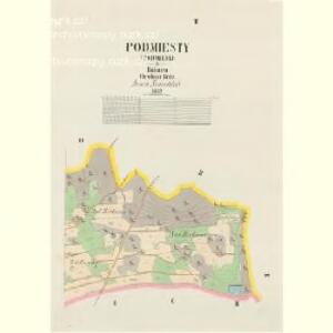 Podmiesty (Podmiestj) - c5906-1-002 - Kaiserpflichtexemplar der Landkarten des stabilen Katasters
