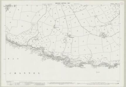 Cornwall LII.11 (includes: Lansallos) - 25 Inch Map