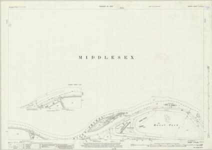 Surrey VI.14 & 13 (includes: Hanworth; Sunbury; Twickenham St Mary The Virgin; West Molesey) - 25 Inch Map