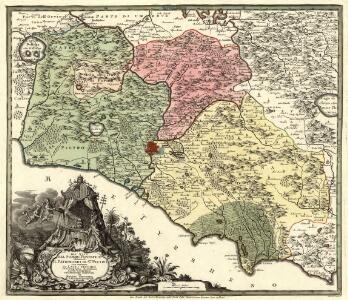 Gli Stati del Sommo Pontefice chiamati il Patrimonio di Sro. Pietro con insieme il Latio Vecchio et Campagna di Sabina Carta Geografica