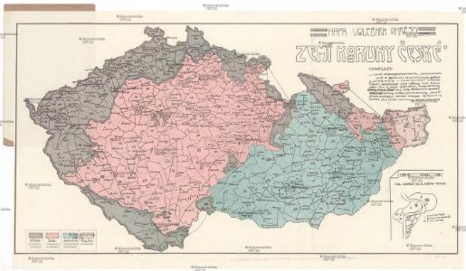 Mapa volebních okresů zemí Koruny české
