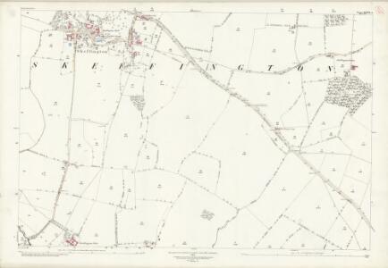 Leicestershire XXXIX.1 (includes: Rolleston; Skeffington; Tugby) - 25 Inch Map